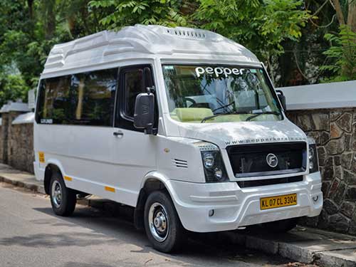 kerala luxury tempo charges, tempo traveller inside