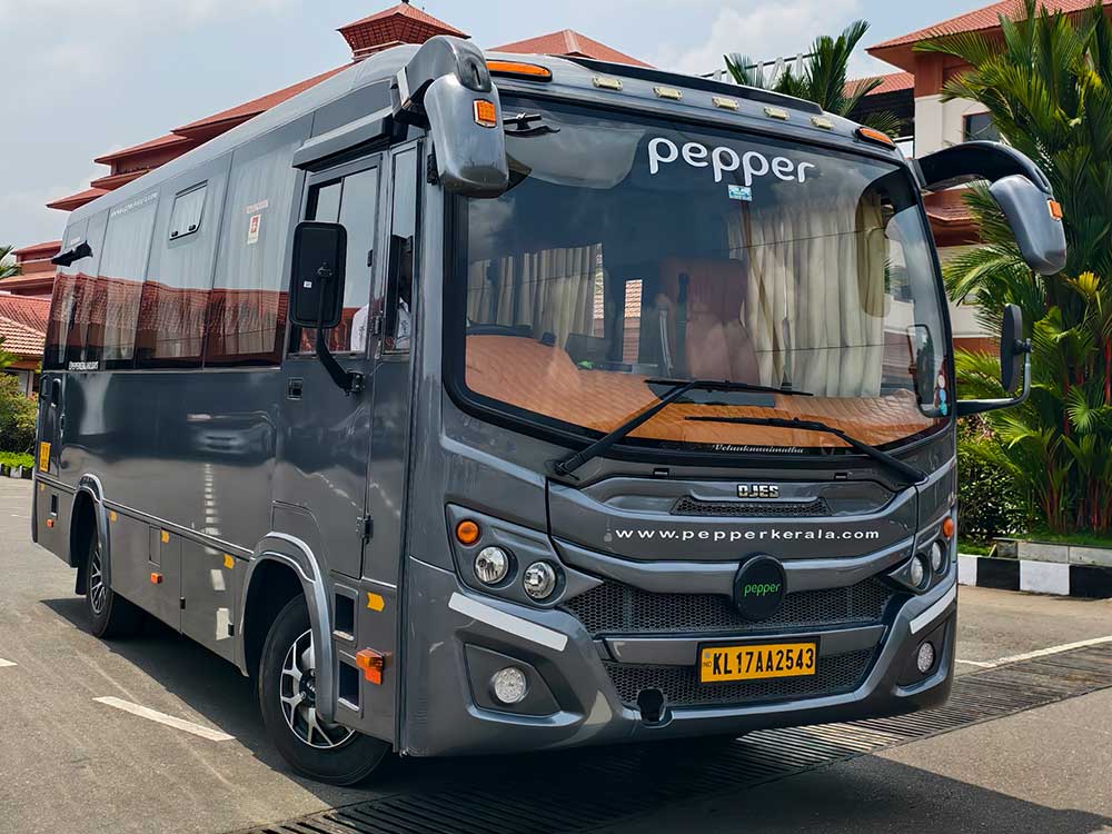 kerala mini luxury bus rentals